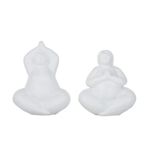 Doris Resin Sculpt 14x15cm Wht 2 Asst - BULK ITEM