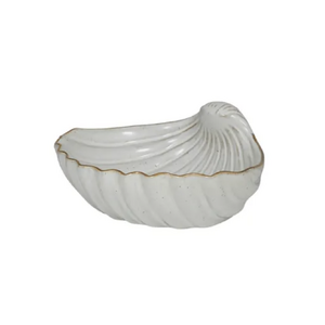 Pearl Ceramic Shell Bowl 14.5x13x6.5cm