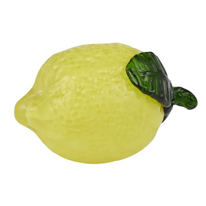 Lemon Glass Sculpture 12x7cm Yellow