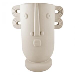 Nigel Ceramic Vase 21x26cm Putty - BULK ITEM