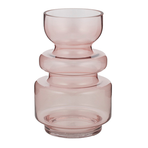 Marte Glass Vase 16.5x23cm Rose