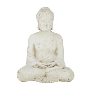 Bodhi Cem Buddha Sculpt 23x28.5cm Grey - BULK ITEM