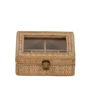 Rayna Rattan Jewellery Box 20x15x8cm Nat