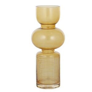 Matar Glass Vase 13x30cm Amber - Bulk item
