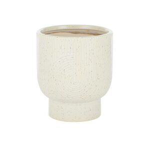 Orbit Ceramic Pot 16x18cm Ivory