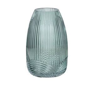 Velda Glass Vase 12.5x20cm Teal - BULK ITEM