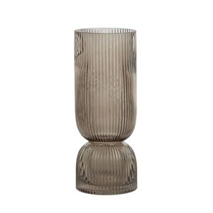 Erwin Glass Vase 10x26cm Chestnut - BULK ITEM