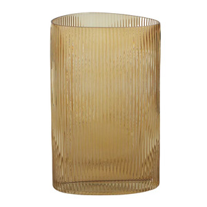 Leopold Glass Vase 13x16x25cm Amber