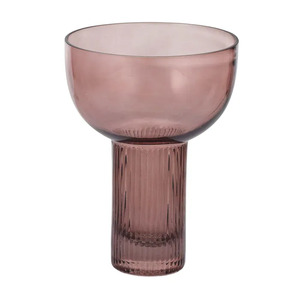 Ottoline Glass Vase 15x20.5cm Deep Rose
