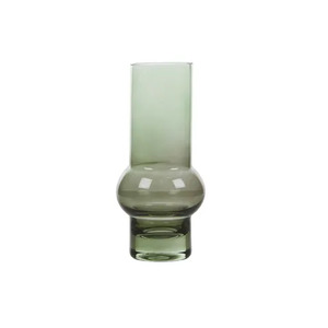 Gerta Glass Vase 7x15.5cm Sage/Chestnut