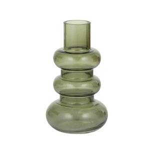 Mallory Glass Vase 10x17.5cm Moss