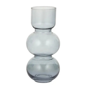 Mallory Glass Vase 12x27cm Teal - BULK ITEM