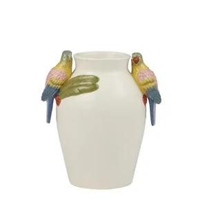 Macaw Ceramic Vase 20.5x15x21.5cm Multi