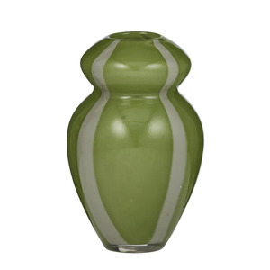 Epsom Glass Vase 14.5x24.5cm Green/Sage