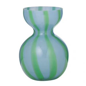 Bobbi Glass Vase 13x18cm Sky/Emerald