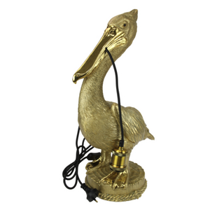 55CM GOLD PELICAN LIGHT HOLDER - BULK ITEM