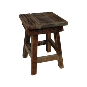 Rustic Square Stool