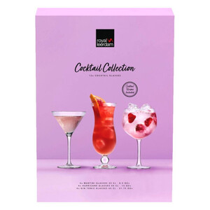 RL Cocktail Collection 12pc Glass Set - Free pick up only