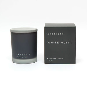 Soy candle 11oz glass jar - White Musk