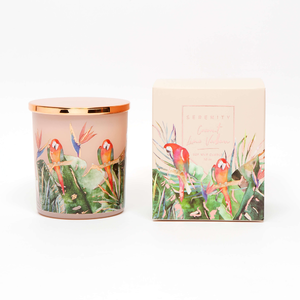 Floral 10oz glass - Coconut Lime