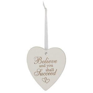 Hanging heart succeed