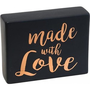 Ceramic sign black love