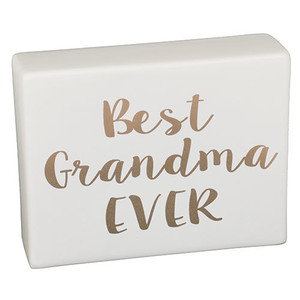 Ceramic Sign Best Grandma