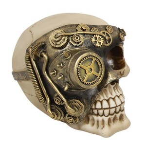 15cm Steam punk skull machinery A