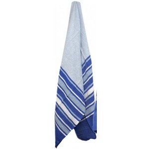 130x170cm cotton blue throw with  