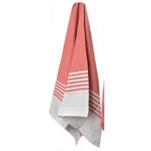 Pink with white edge