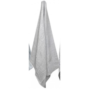 130x170cm cotton grey stripe throw