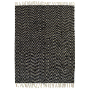 120x180cm cotton/jute rug herringbone