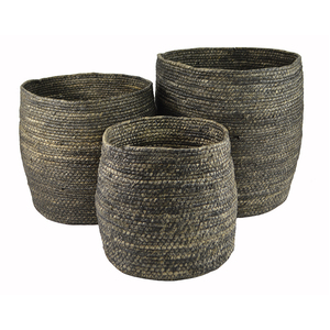 Large round maize bell baskets-blue-33x30c