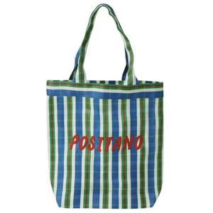Positano Recycled Tote 38x10x40cm Blue
