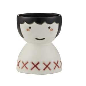 Poppy Face Vase 11x14cm Red