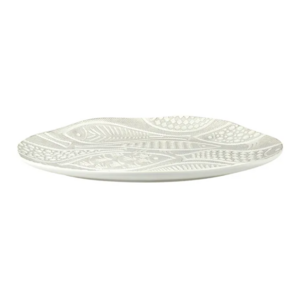 Como Oval Ceramic Platter 25x40.5cm-Whit