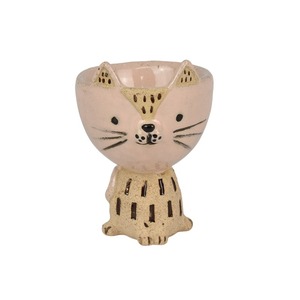 Celeste Cat Ceramic Egg Cup 5.5x7cm Nat