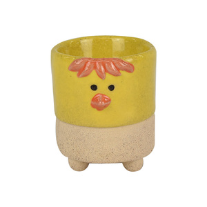 Hilda Hen Cer Egg Cup 6x6.5cm Mustard