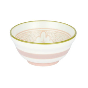 Aleah Ceramic Bowl 9x9x4cm Pink/Green