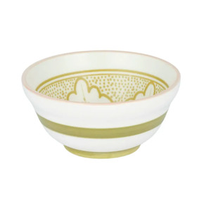 Aleah Ceramic Bowl 9x9x4cm Green/Pink