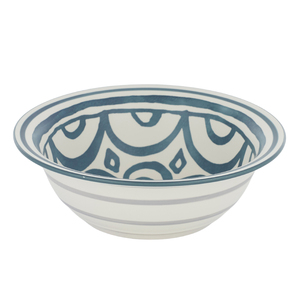 Lisbon Ceramic Bowl 28.5x9cm Blue/Grey