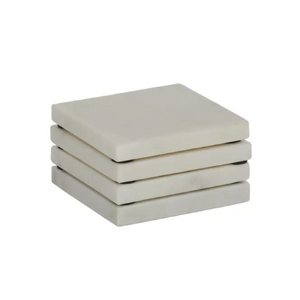 Neo S/4 Square Marble Coaster 10cm White