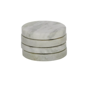Neo S/4 Round Marble Coaster 10cm Green