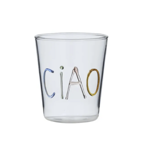 Ciao Glass Tumbler 9x10cm Multi