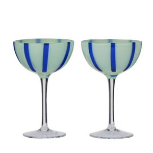 Aperitivo S/2 Coupe Glass 10x15.5cm Gr/B