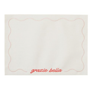 Grazie Bella Placemat 48x35cm Nat/Tomato