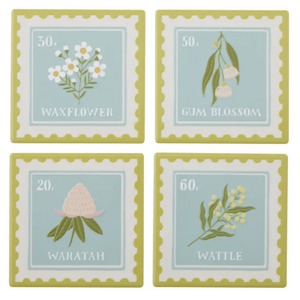 Daphne S/4 Ceramic Coasters 10cm Multi