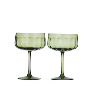 Studio S/2 Glass Coupe 11x16cm Olive