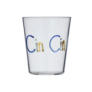 Cin Cin Glass Tumbler 9x10cm Multi