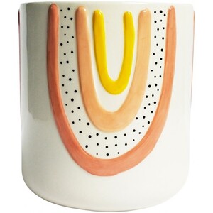 Amber Planter White Lg 18cm